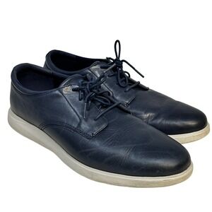 Cole Haan Grand Os Navy Leather Shoes Lace Up Derby C29883 Men's 11M